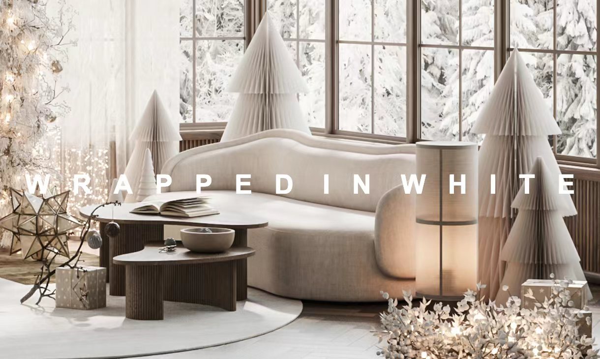 WRAPPED IN WHITE